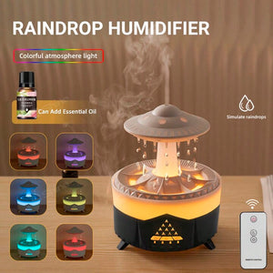 HUMIDIFICADOR DIFUSOR DE AROMAS QUE SIMULA LLUVIA